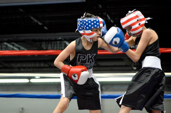 Primer round del torneo amateur de box de los guantes de oro.