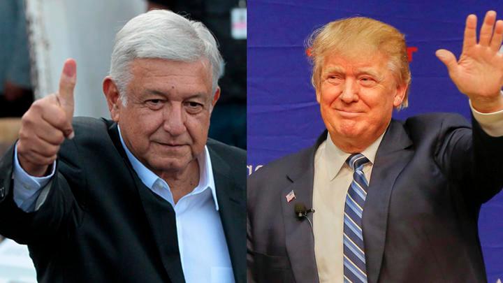 Trump felicita a López Obrador por su victoria y promete «trabajar con él»