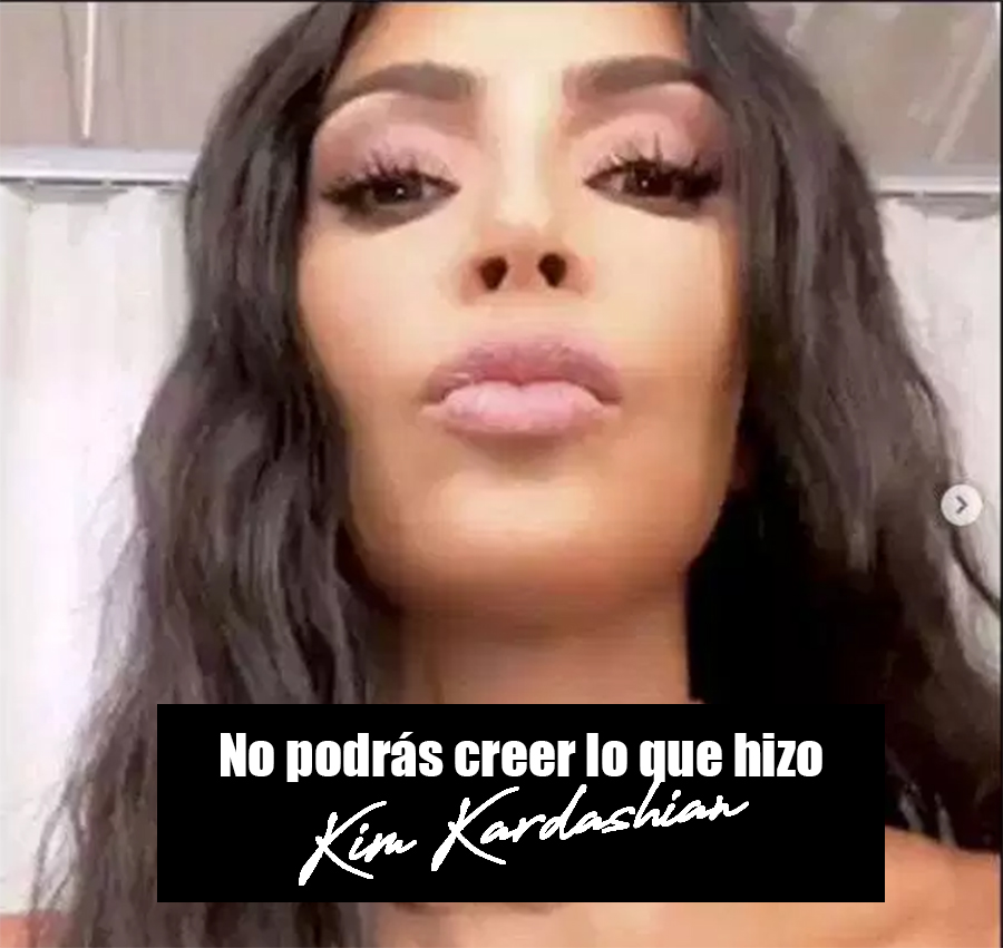 Kim Kardashian sorprende por lo que hizo en su cuello