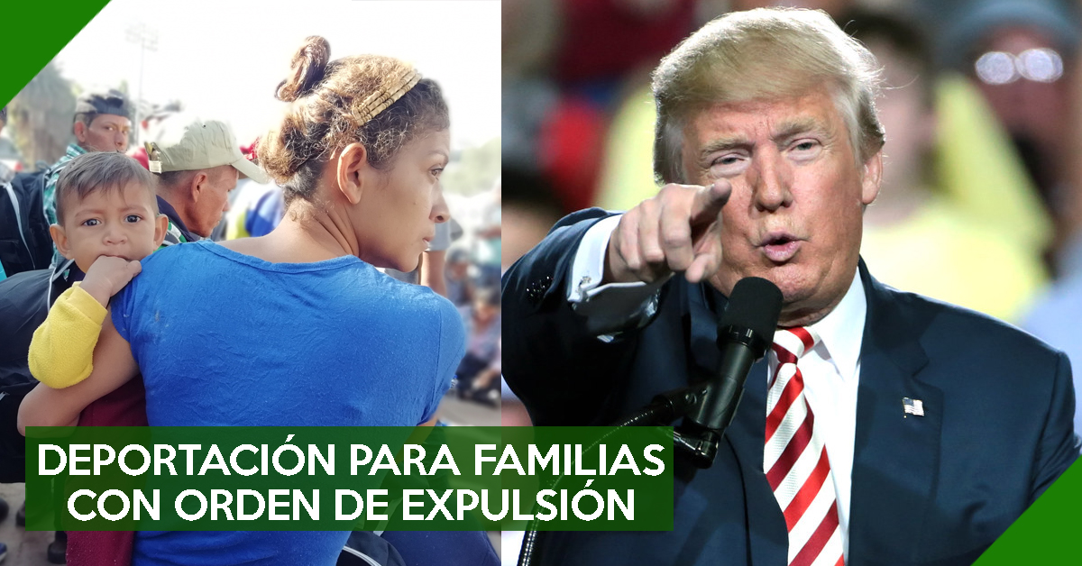 Deportación para familias con orden de expulsión