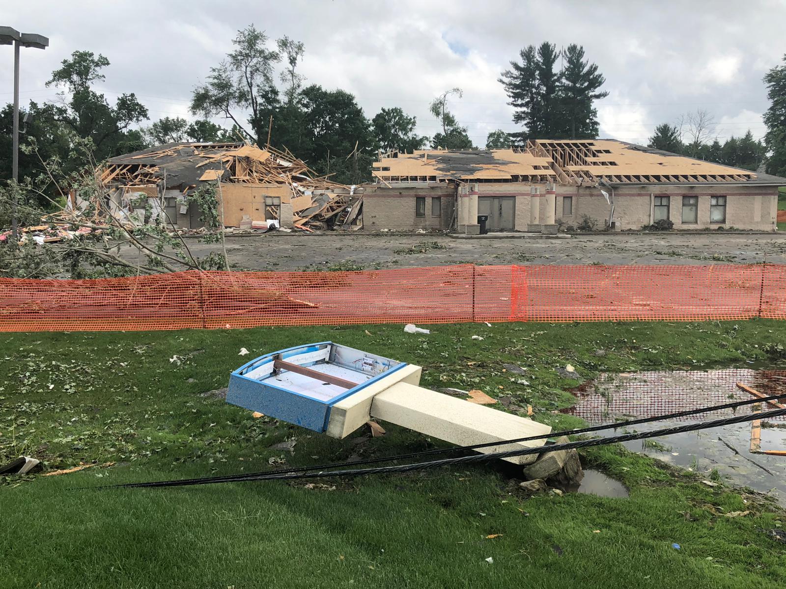 Así quedó South Bend luego del paso de un Tornado