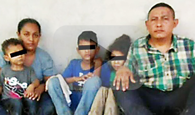 Familia hondureña secuestrada en México
