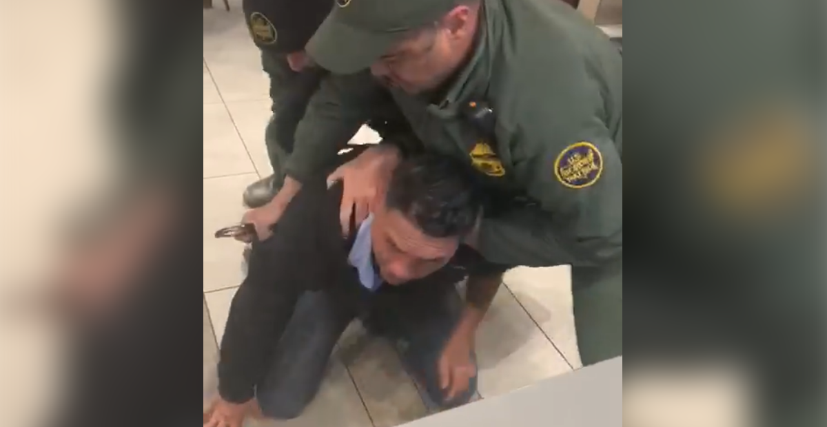 VÍDEO: Patrulla fronteriza detiene a hispano usando pistola taser en un restaurante