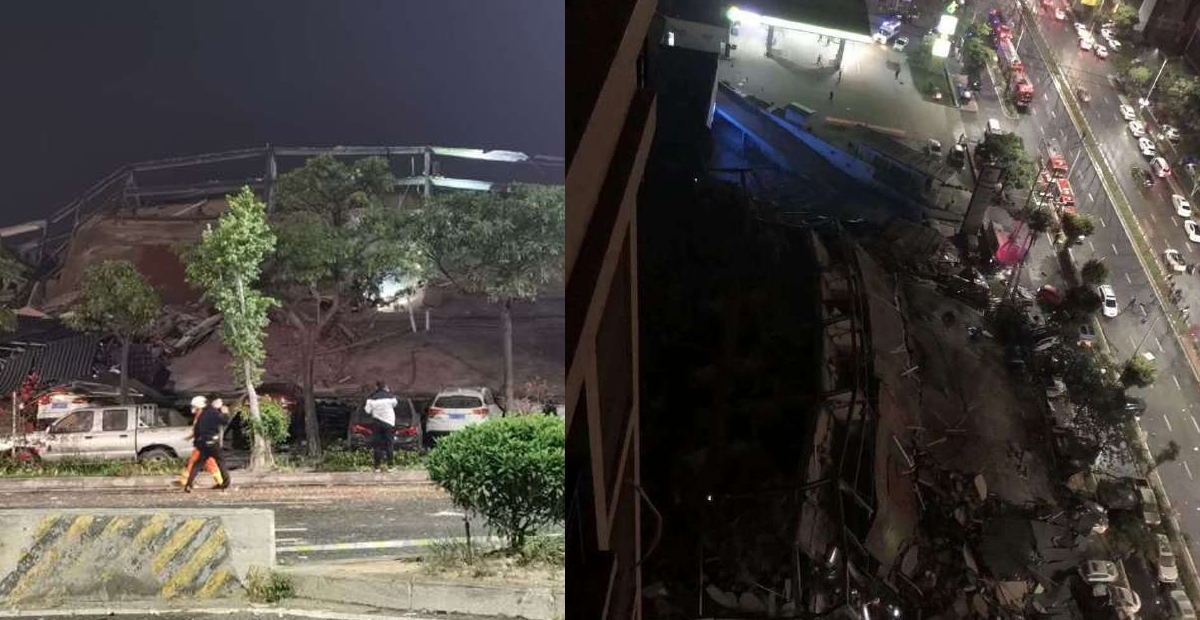 VIDEO: Colapsa hotel en China usado para personas en cuarentena