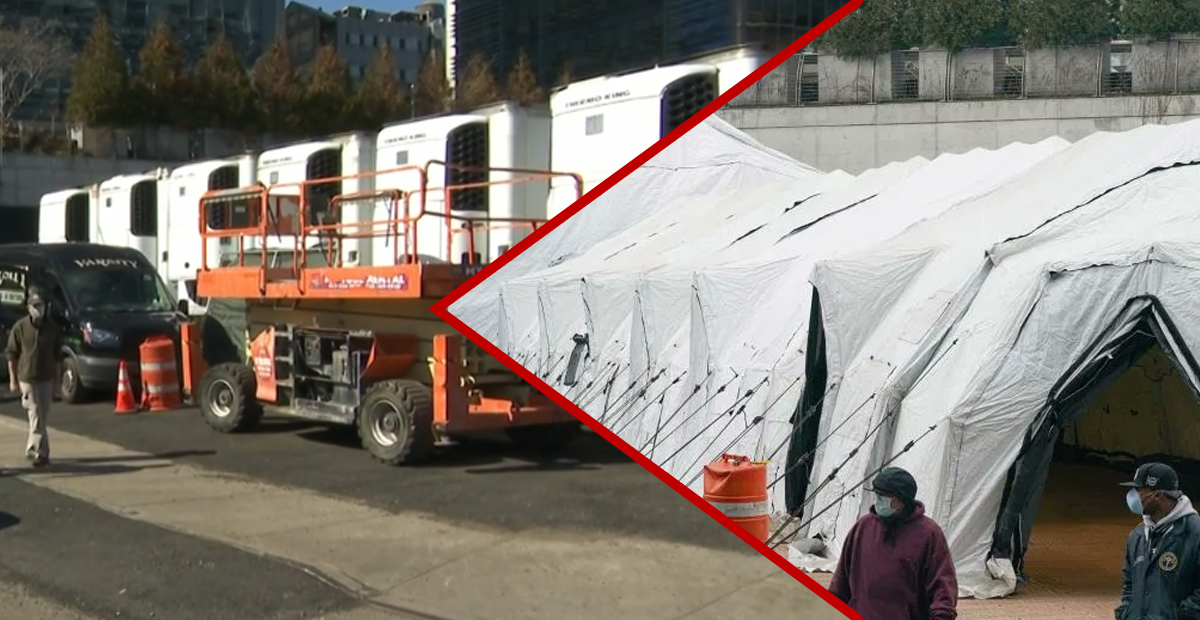 Comienzan a instalar morgues móviles en New York por Coronavirus