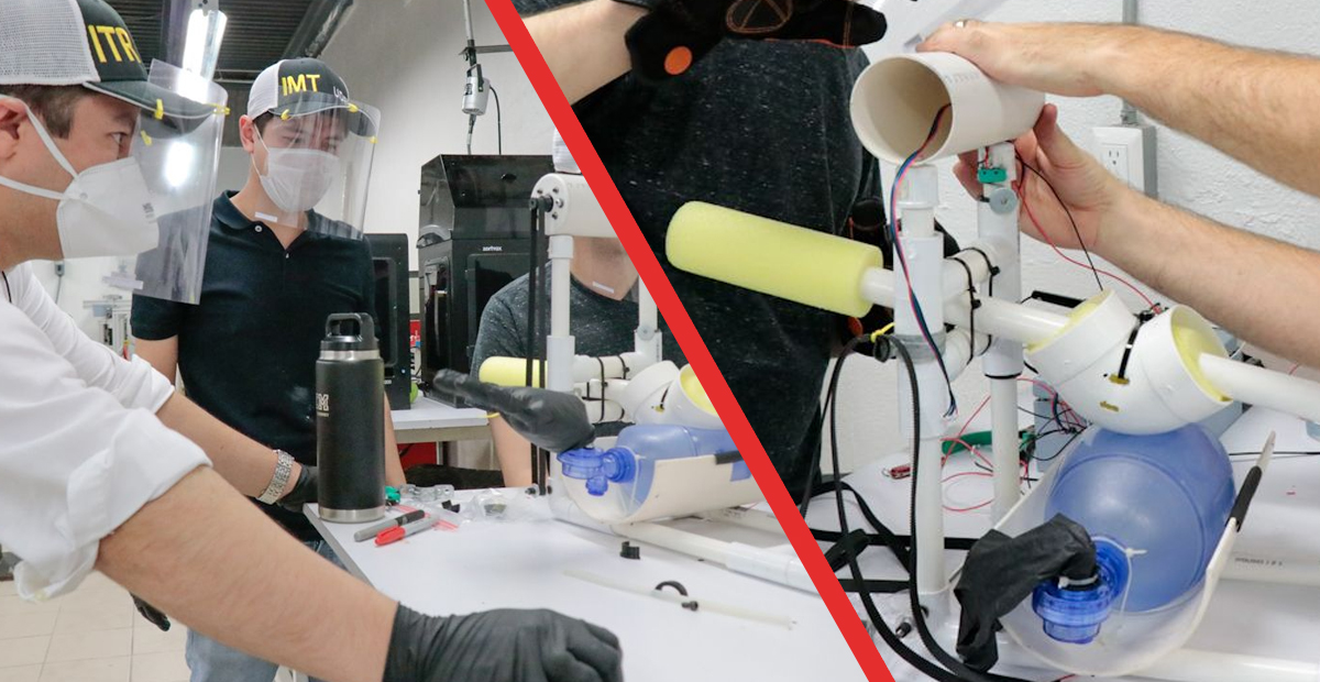 Estudiantes de México fabrican respirador casero que funciona sin electricidad