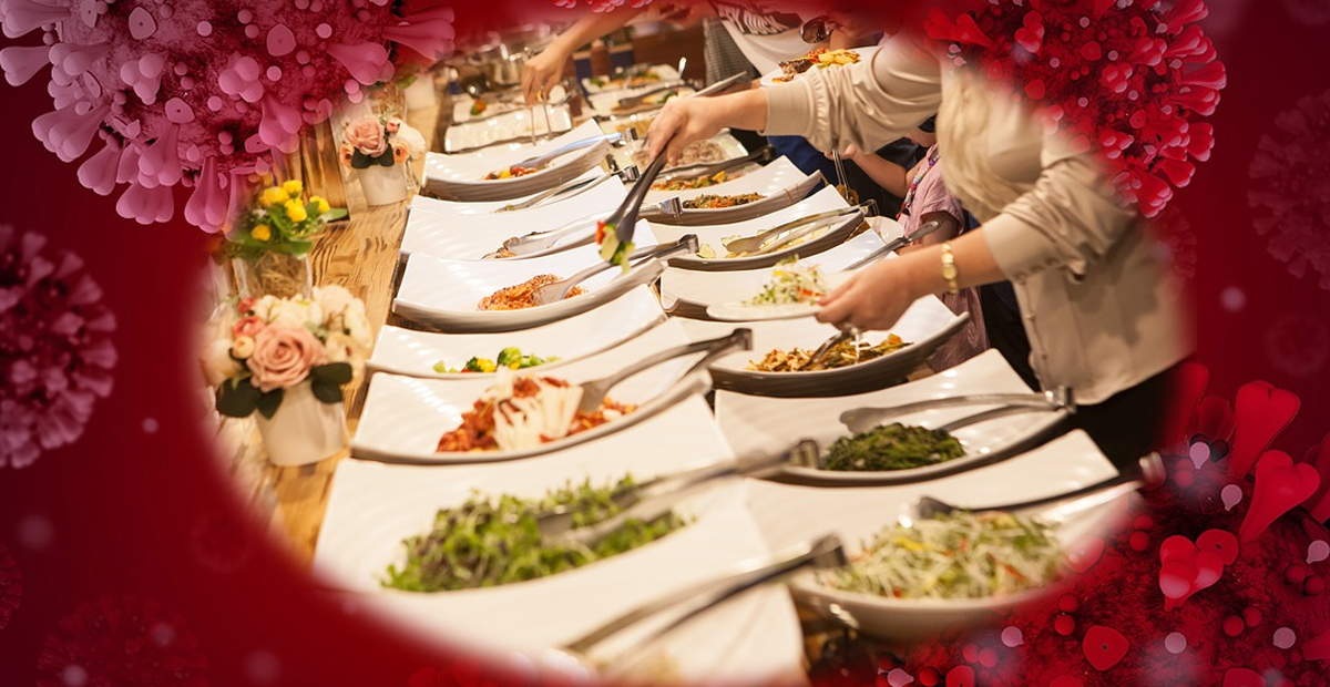 VIDEO: Así de rápido se propaga el Coronavirus en un buffet de comida