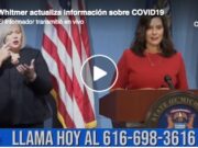 Whitmer actualiza información sobre COVID19