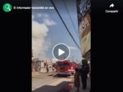 Se incendia vivienda amenazando las demas casas