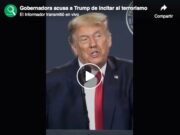 Gobernadora acusa a Trump de incitar al terrorismo, su nuera lo defiende