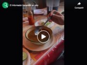 Disfrutando de una rica Birria de Chivo en Las 9 Esquinas.
