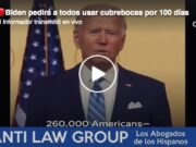 Biden pedirá a todos usar cubrebocas por 100 días ¿Apoyaras la medida?