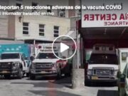Reportan 5 reacciones adversas de la vacuna COVID