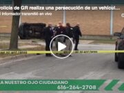 Policía de GR realiza una persecución de un vehículo que pudiera estar relacionado con un tiroteo de este mismo día
