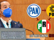 Contra Morena; PRI, PAN y PRD en alianza para la Cámara de Diputados