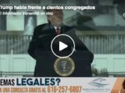 Trump habla en la Marcha de Save America en Washington, D.C. frente a cientos de personas congregadas