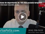 Pausa de deportación de 100 días anulada temporalmente