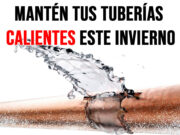 Evita que tuberías se congelen