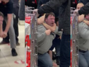 Trabajadores someten a cliente que se negó a usar cubrebocas