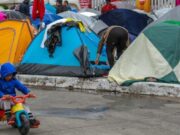 Enfermos y con frío, esta es la situación le los niños en campamentos migrantes de México