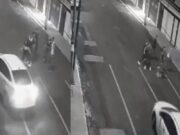 VIDEO: Lo expulsan de fiesta y arrolla a jovencitas tras discusión
