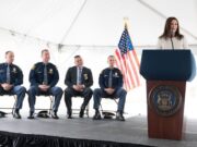 “Tenemos que trabajar juntos para reducir el crimen”: Whitmer inaugura instalaciones del MSP en GR