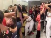 Hombre regala a su compañera de trabajo lencería frente a su esposa; termina en golpiza (VIDEO)