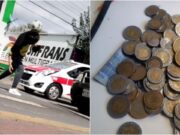 Video: Joven muestra cuánto dinero gana en un semáforo dominando un balón