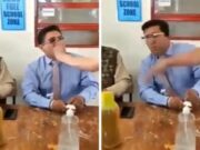 Padre cachetea a prefecto de bachillerato por acosar a su hija (VIDEO)