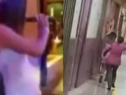 VIDEO: Mamá saca a su hija de una discoteca a cinturonazos