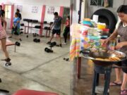 Mujer vende garnachas dentro de un gym y se vuelve viral