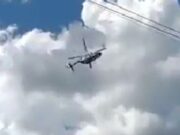 VIDEO: Helicóptero de la Marina se desploma en Centla, Tabasco