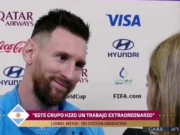 VIDEO: Reportera conmueve a Leo Messi, luego de conseguir el pase a la final del Mundial