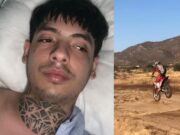 Desde el hospital, Natanael Cano rompe en llanto tras sufrir aparatoso accidente en moto (VIDEO)