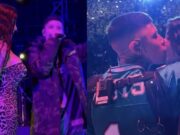 Karely Ruiz se besa apasionadamente con Santa Fe Klan en MacroFest (VIDEO)
