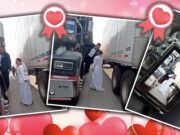 VIDEO: Bloqueo en la autopista México – Puebla sirvió a pareja de novios para una romántica sesión