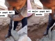 VIDEO: Presume a su papá, que no tiene brazos y es albañil, y todos en TikTok estamos llorando