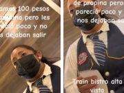 “¿Es obligatoria o no”?: Mesera retiene a comensales por dejar 100 pesos de propina en restaurante de CDMX (VIDEO)