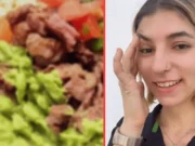 Jovencita argentina llega a Sonora, prueba los tacos de carne asada y tiene un org@smo