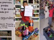 Negocio mexicano premia a niños con buenas notas y les deja coger lo que puedan en 30 segundos