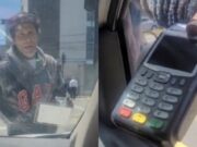 VIDEO: Limpiaparabrisas anda hasta con terminal bancaria para que no haya pretextos con el cambio