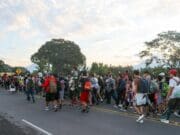 Unos 3.000 de migrantes parten en nueva caravana desde la frontera sur de México