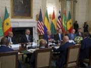 Trump elogia el inglés del presidente de Liberia, cuyo idioma oficial es el inglés