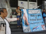 Trabajadoras sexuales de México protestan afuera de la Conferencia Regional sobre la Mujer