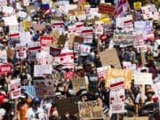 La capital de EE.UU. se moviliza en contra del Gobierno de Donald Trump