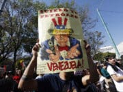 Manifestantes en México protestan contra la «agresión imperialista» de EE.UU. a Venezuela