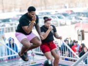 Empleados del Sheriff del Condado de Kent participan en el Polar Plunge 2026 en apoyo a Olimpiadas Especiales