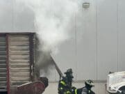 Incendio en vehículo comercial moviliza a bomberos en Walker