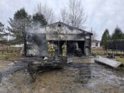 Incendio consume granero en Michigan