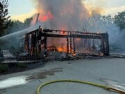 Incendio consume vivienda en Plainfield Township; varias corporaciones apoyaron en la emergencia